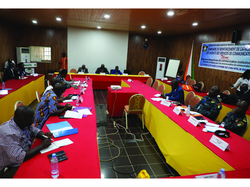 Séminaire de Renforcement de capacité des Communicants des Affaires maritimes, les 22 et 23 Octobre 2021 à GRAND-BASSAM